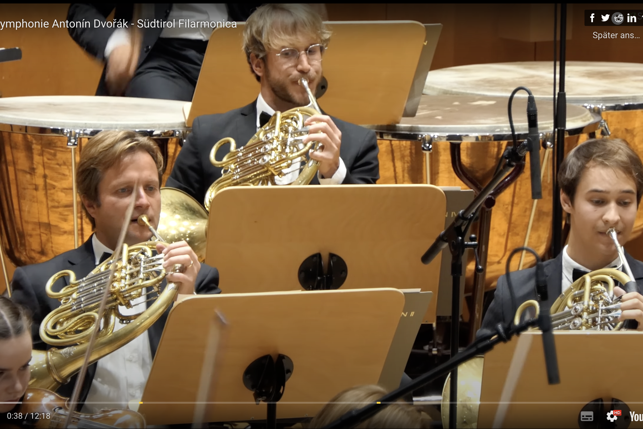 Orchester Südtirol Filarmonica auf der Bühne